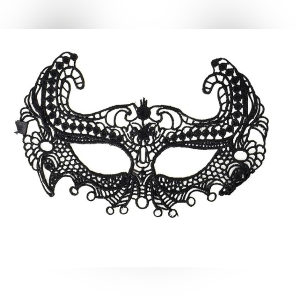 10/$40 - Lace Mask with Ribbon Tie - Picture 1 of 1